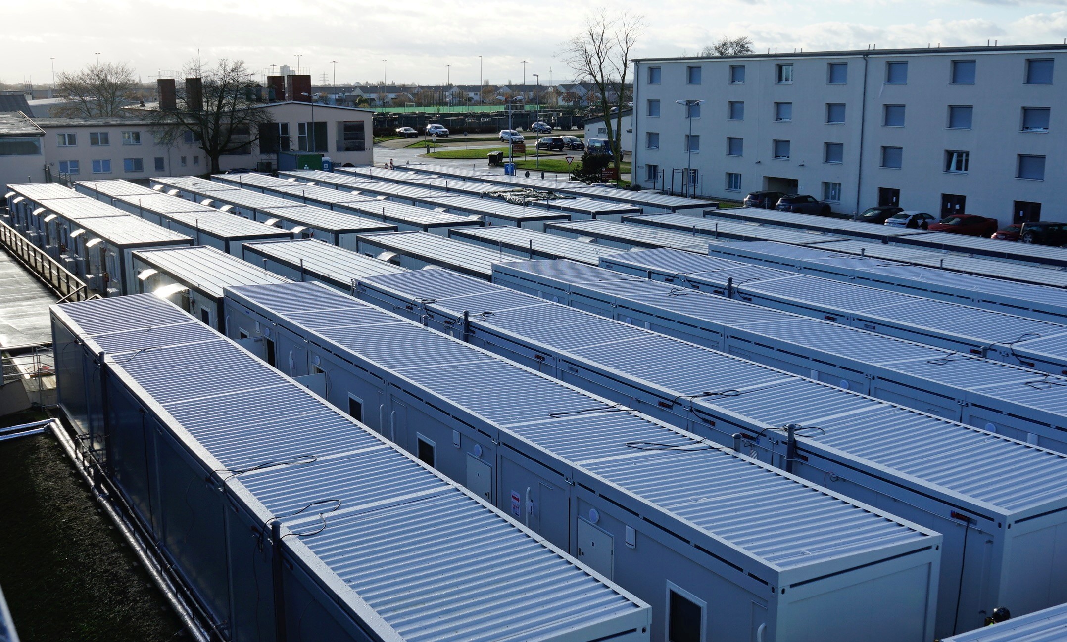 Real modular accommodation compound prepared for operation